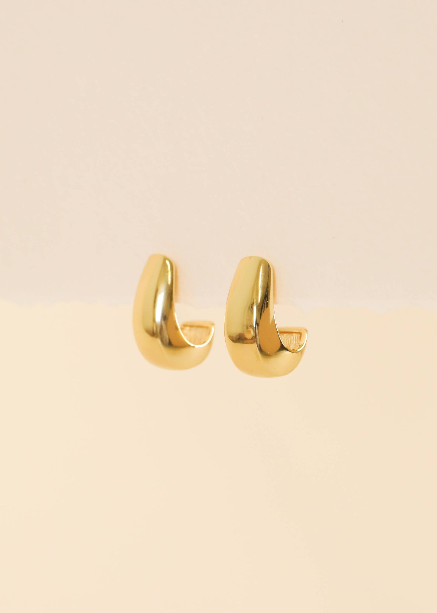 Bold Drop - Gold Earrings