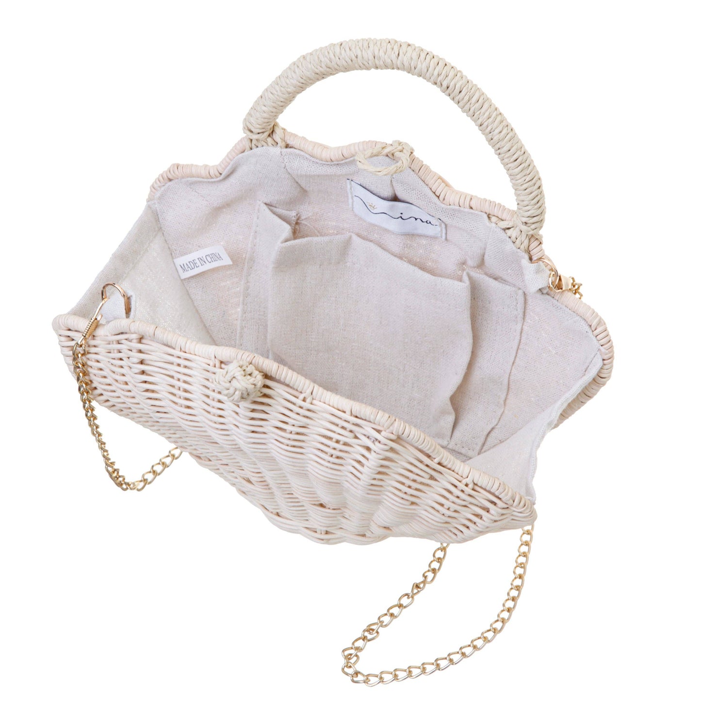 Handbag: SHELLY-NATURAL