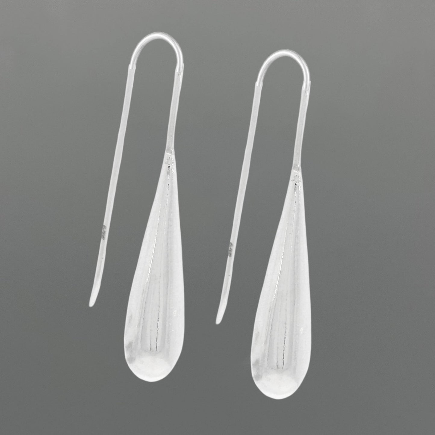Silver Lightweight Long Drop Earrings