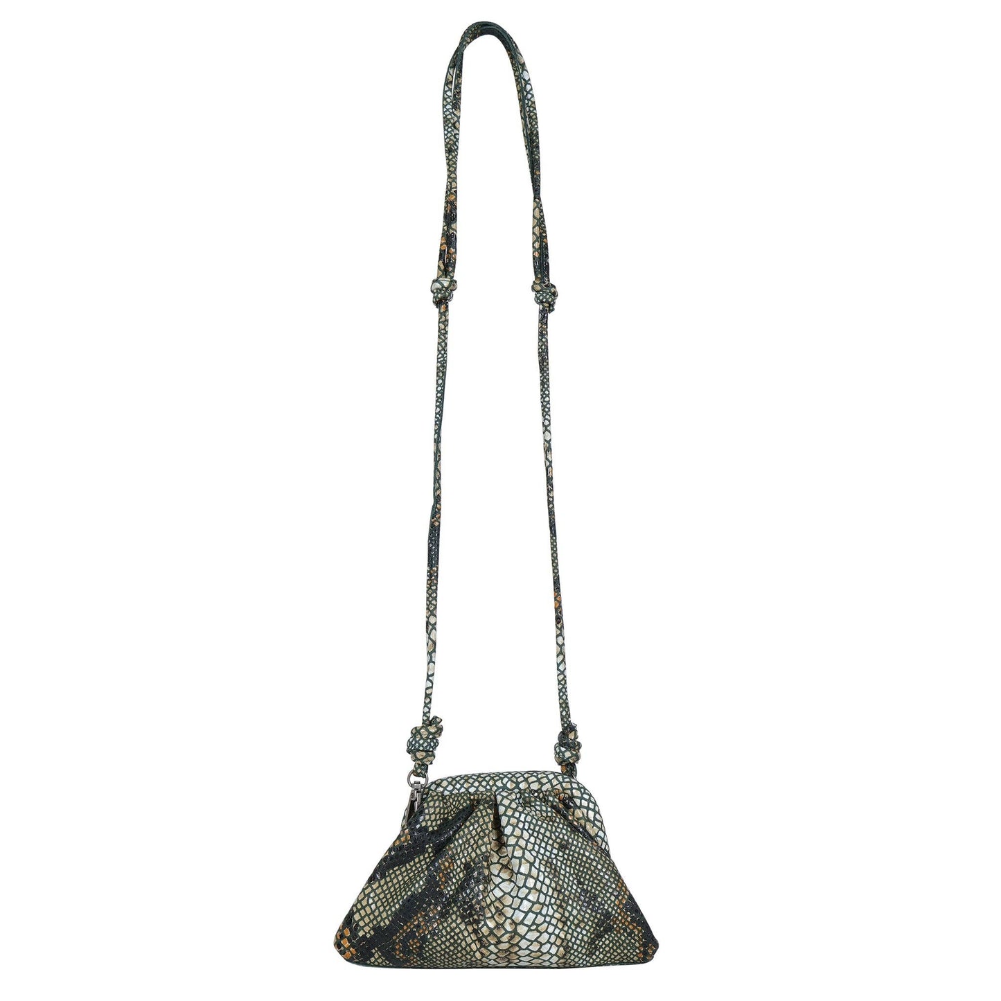 Foil Layla Leather Crossbody Bag