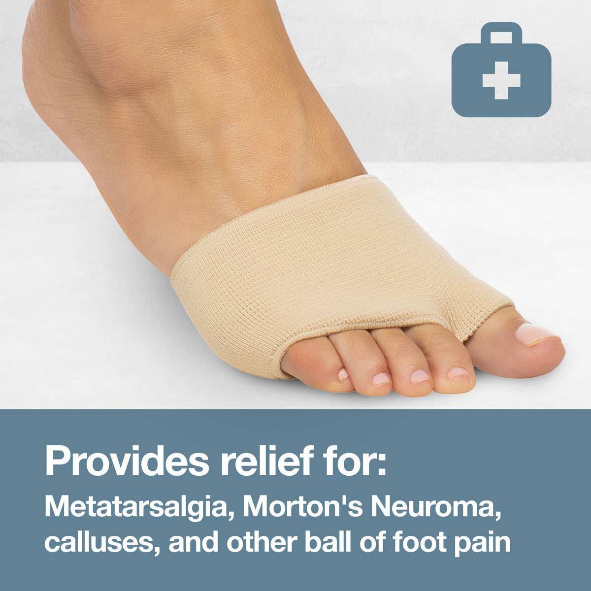 Metatarsal Sleeves with Gel Padding - Medium - 1 Pair