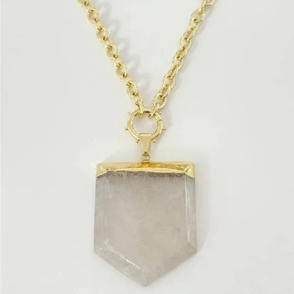 Shield Crystal Necklace