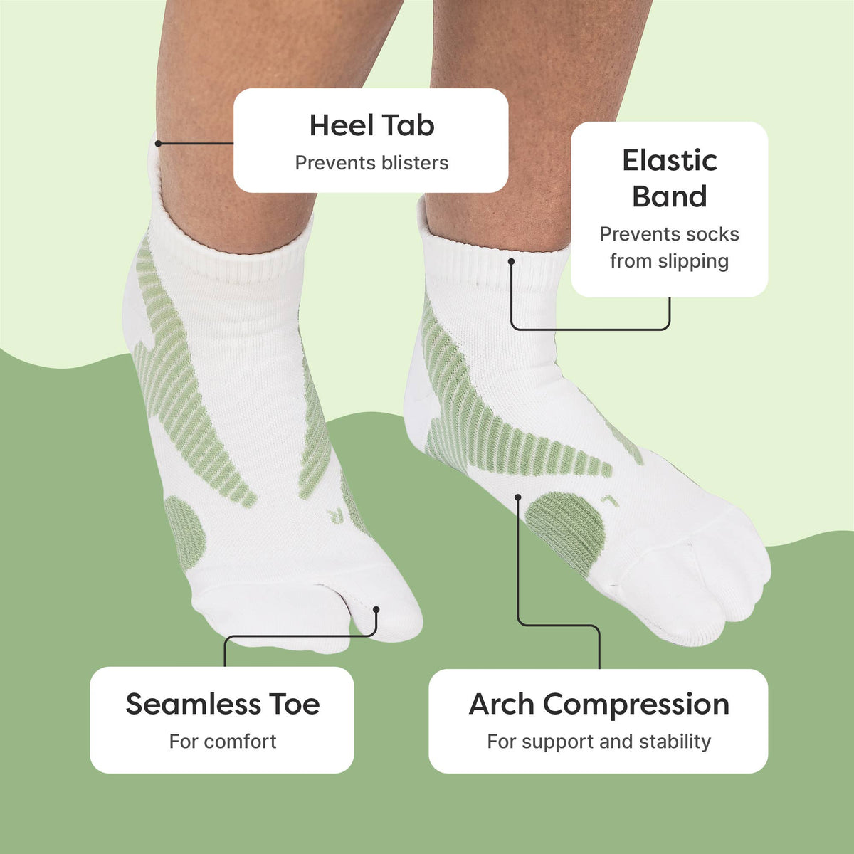 Split-Toe Bunion Relief Socks - 1 Pair