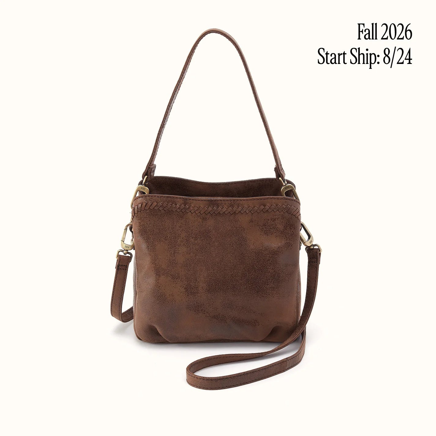 Starr Convertible Shoulder in Buffed Leather