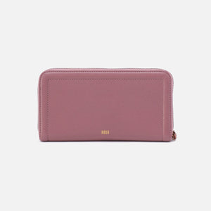 Nila Large Zip Around Wallet In Pebbled Leather
