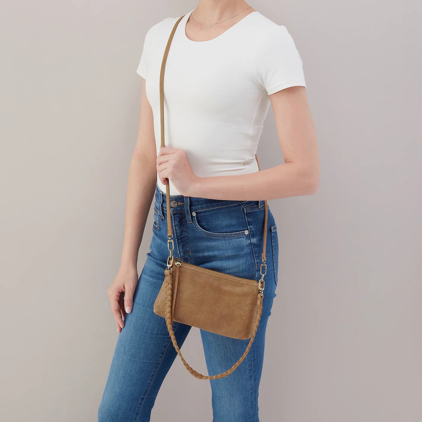 Darcy Crossbody in Buffed Leather