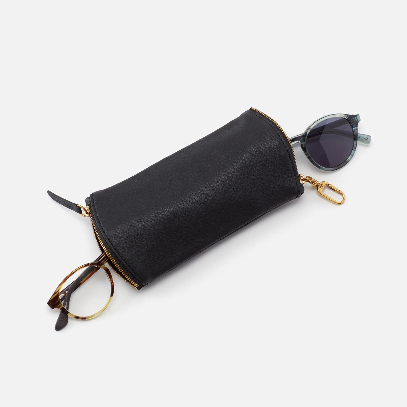 Spark Double Eyeglass Case-Pebbled Leather