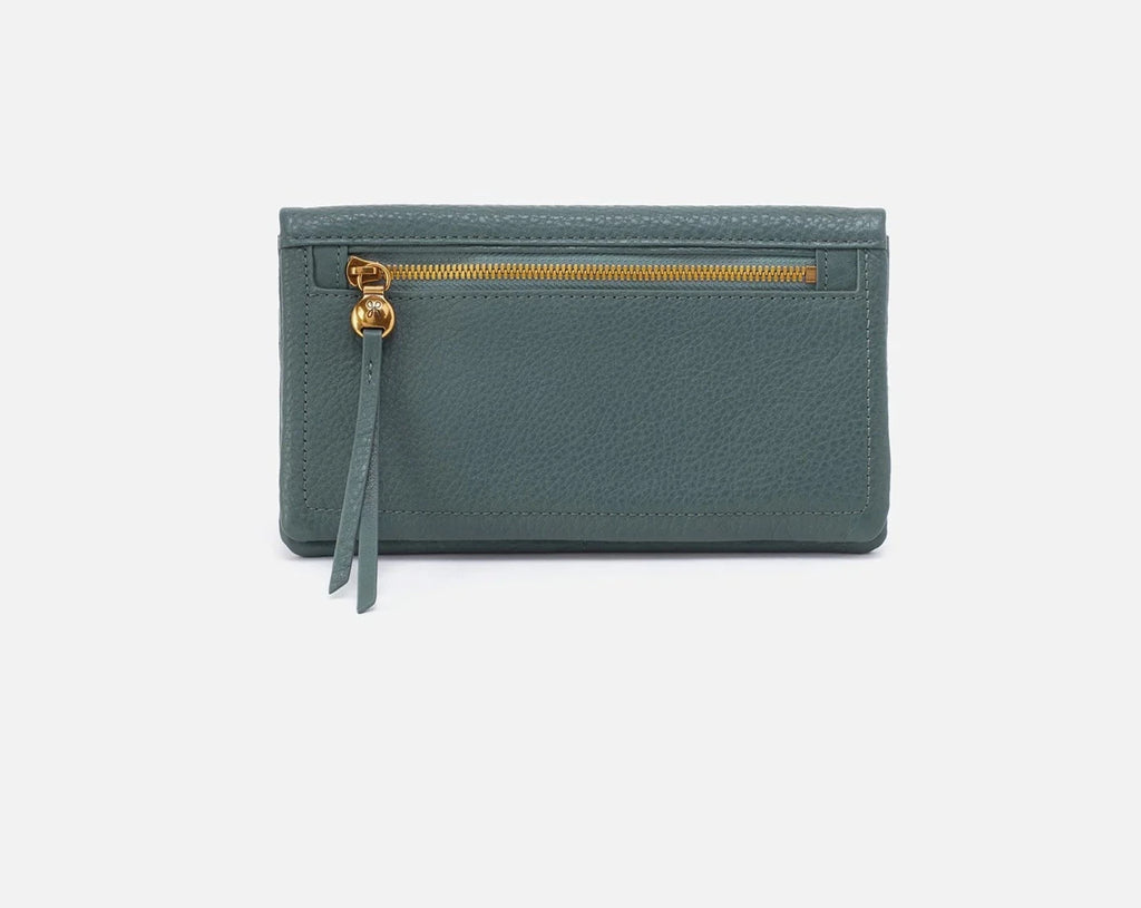 Lumen Continental Wallet In Pebbled Leather