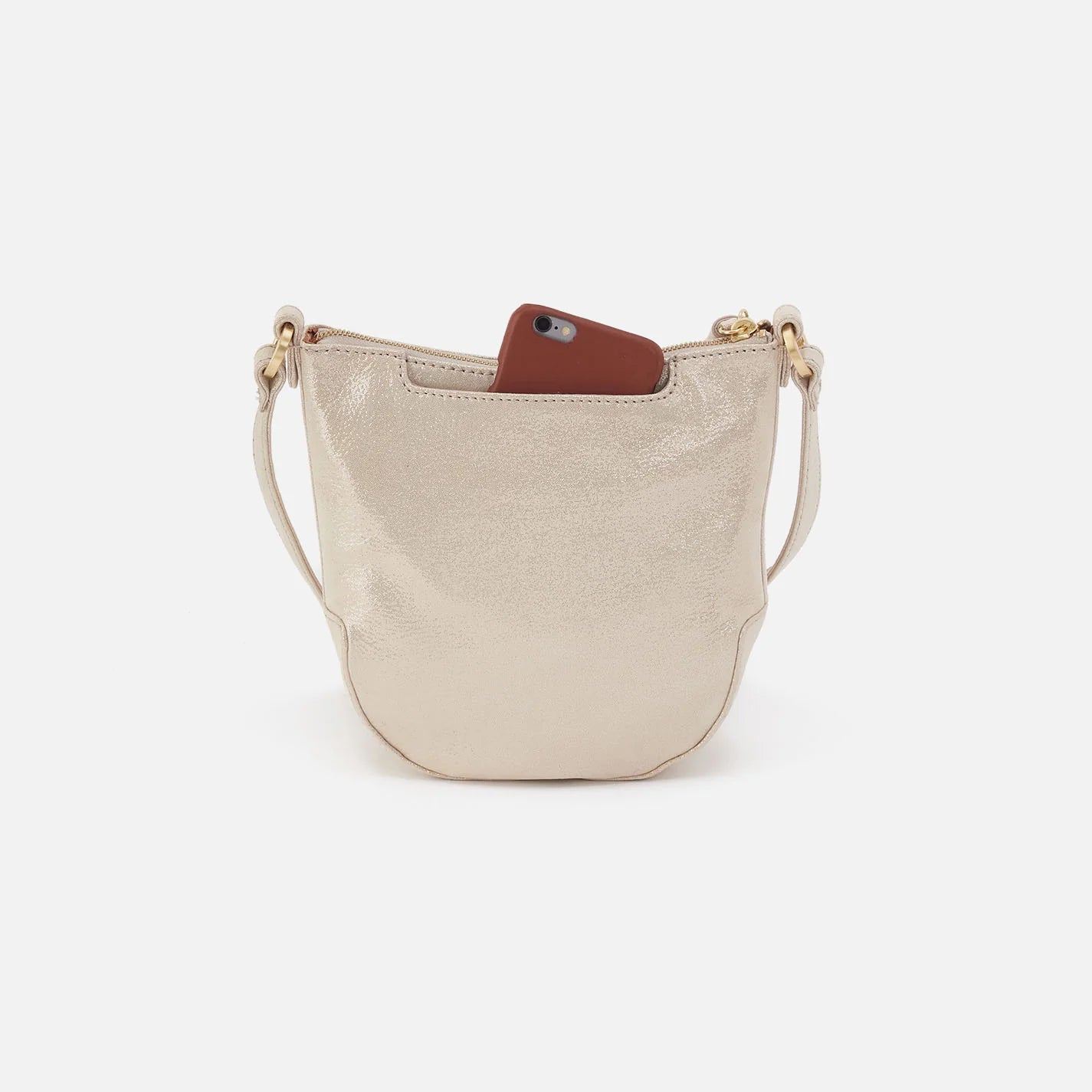Lexi Crossbody in Metallic Leather