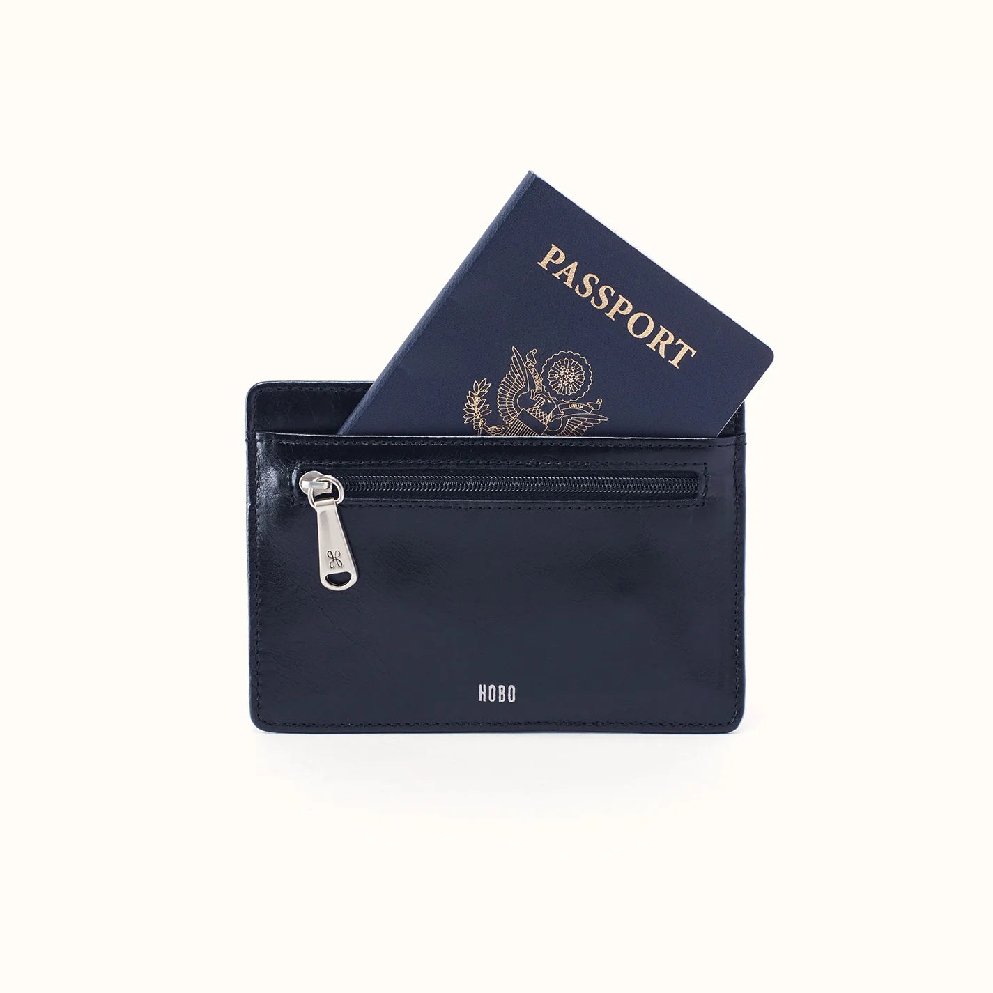 Euro Slide Card Case in Polished Leather
