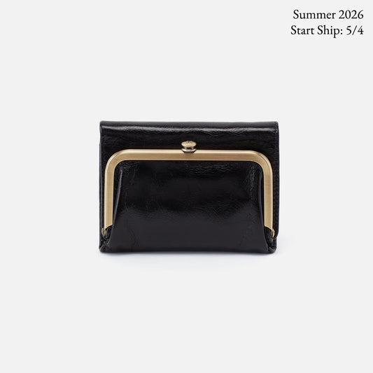 Robin Compact Wallet in Polished Leather