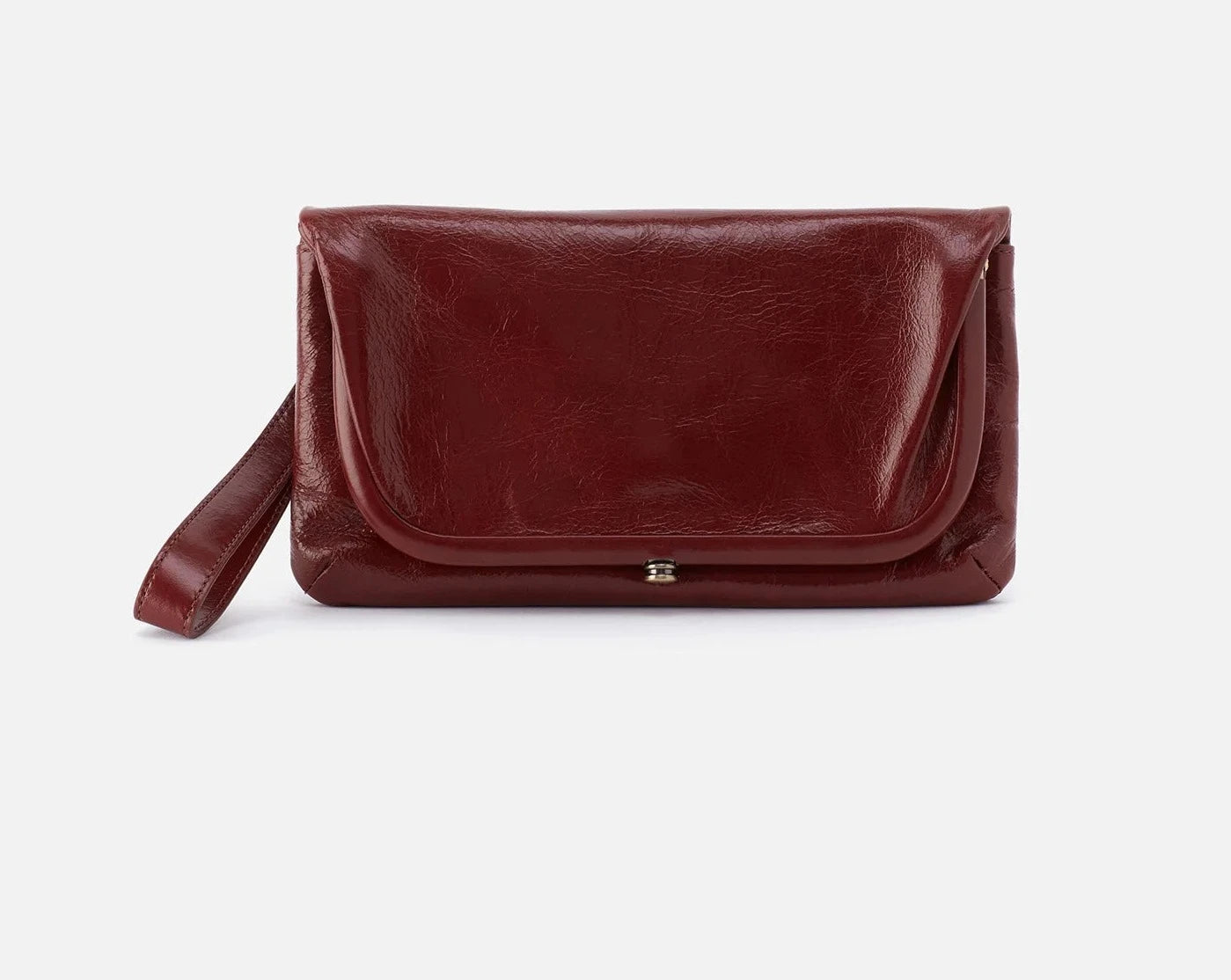 Lauren Wristlet In Polished Leather