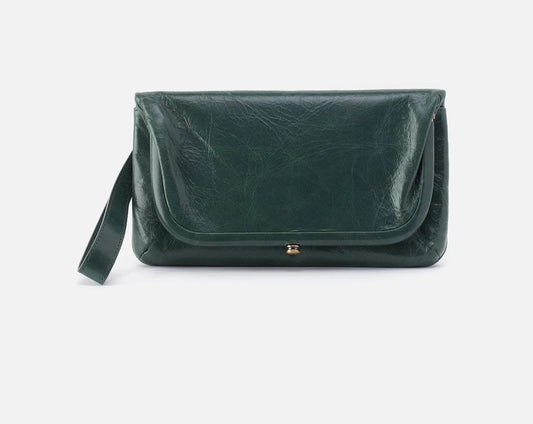 Lauren Wristlet In Polished Leather