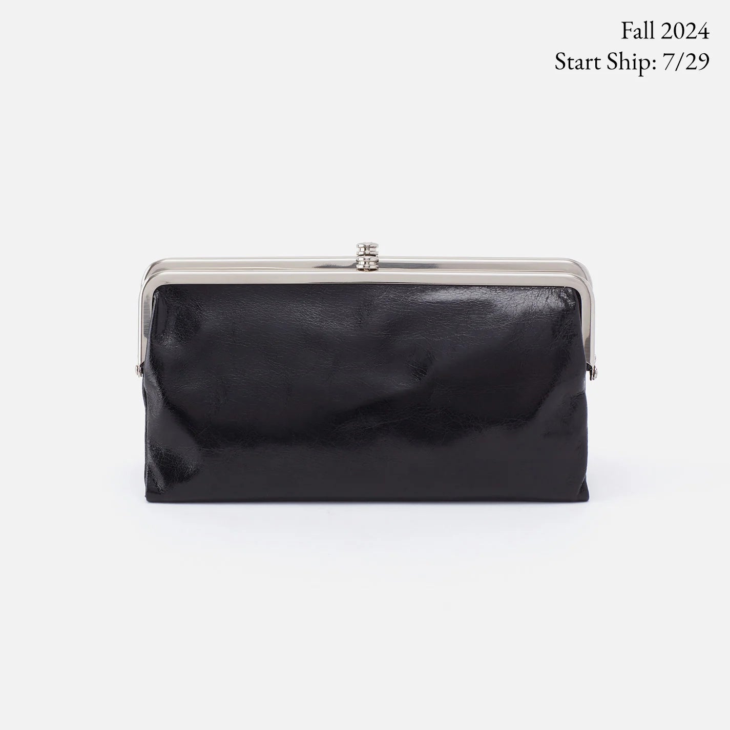Lauren Clutch Wallet in Polished Leather