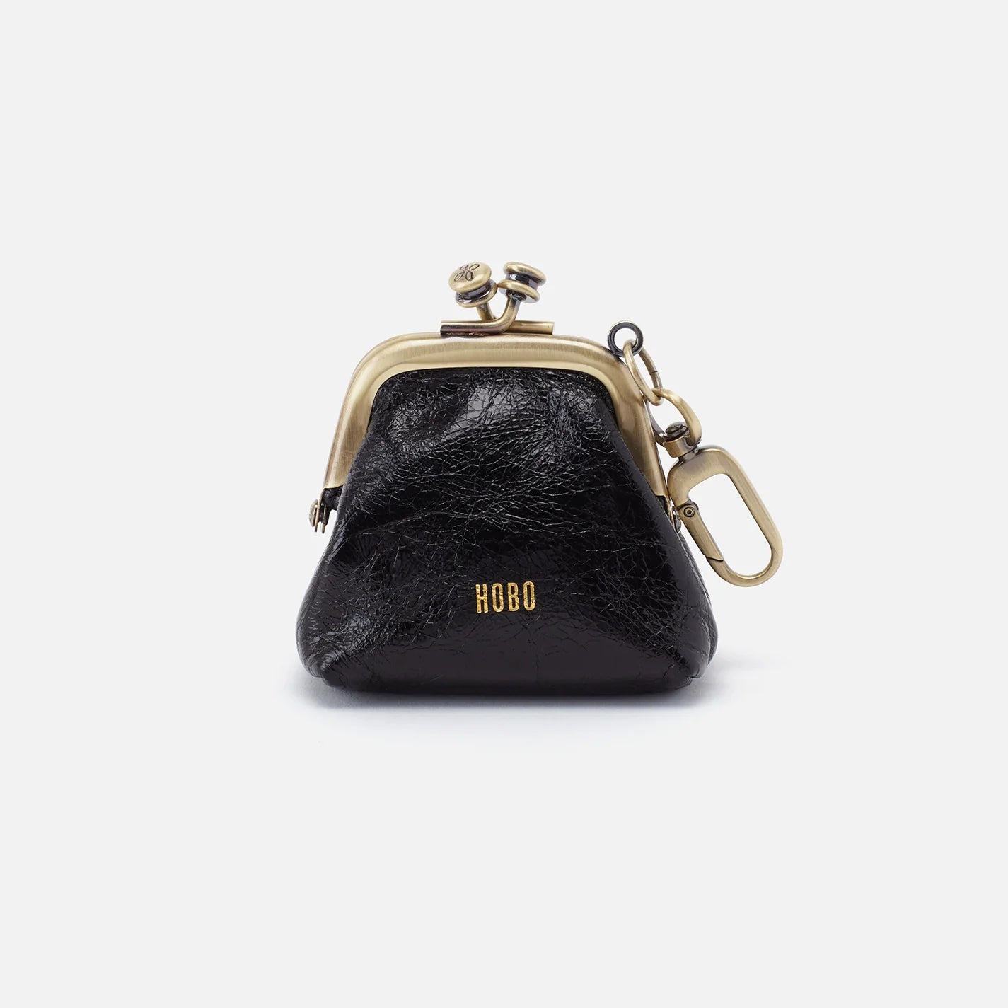 Run Frame Pouch In Polished Leather