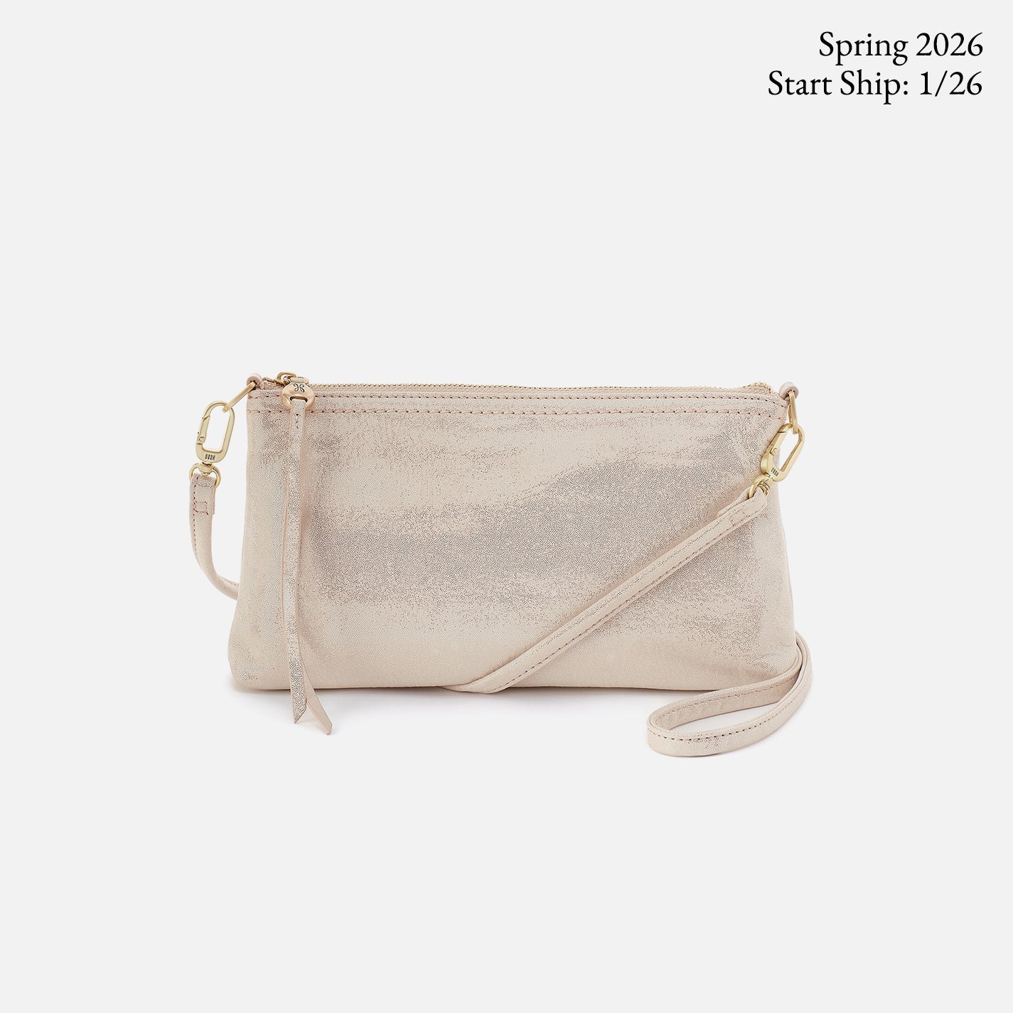 Darcy Crossbody in Metallic Leather