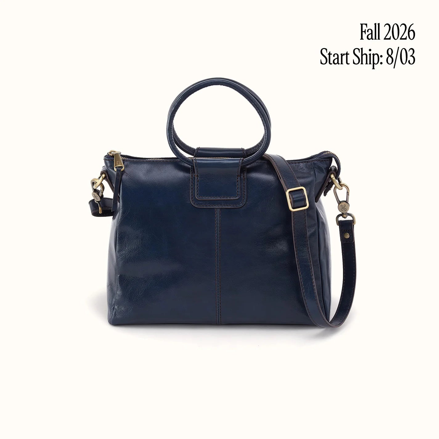 Sheila Medium Satchel in Polished Leather