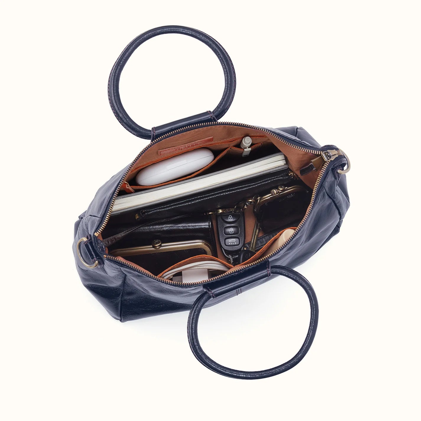 Sheila Medium Satchel in Polished Leather