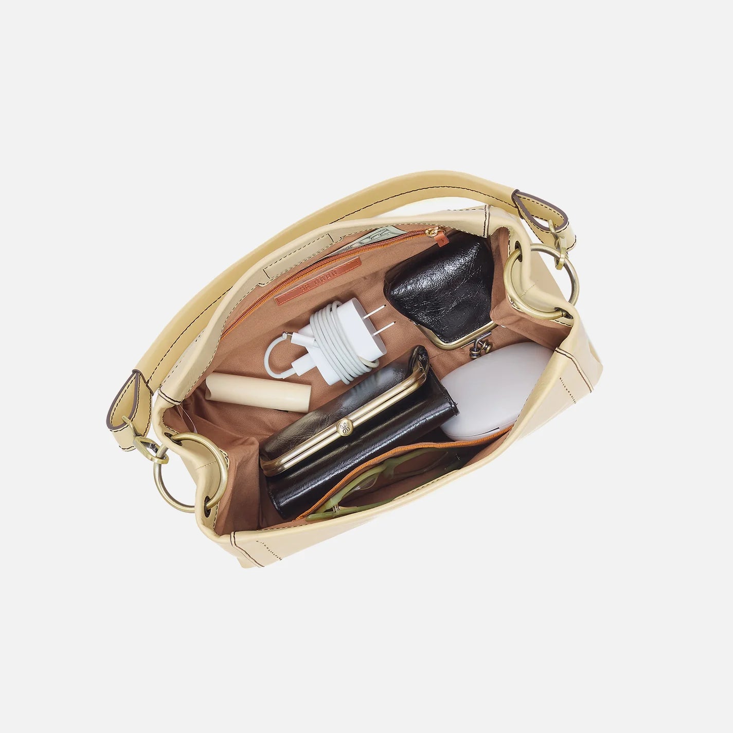 Seneca Shoulder Crossbody In Polished Leather