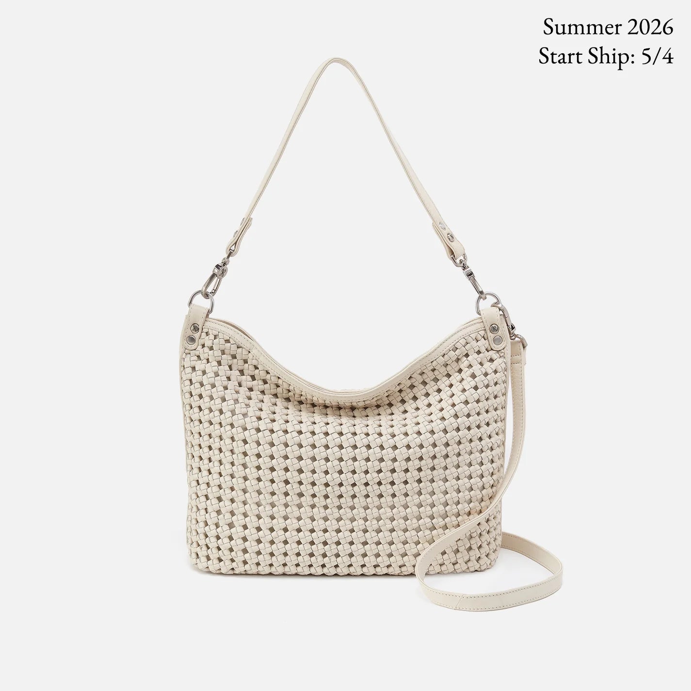Pier Shoulder Bag in Woven Leather