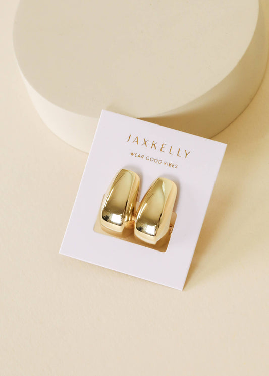 Bold Drop - Gold Earrings