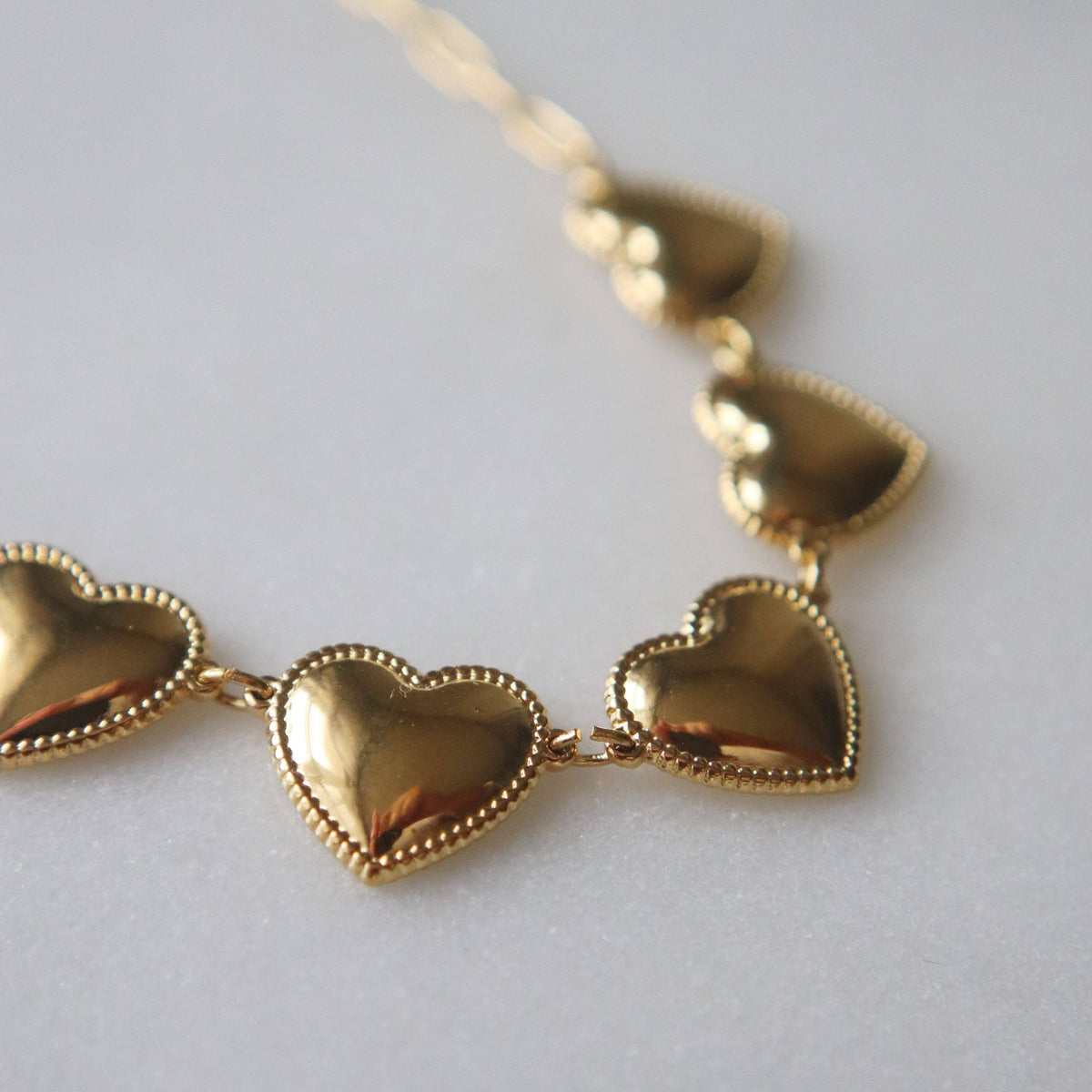 Hearts of Gold Necklace