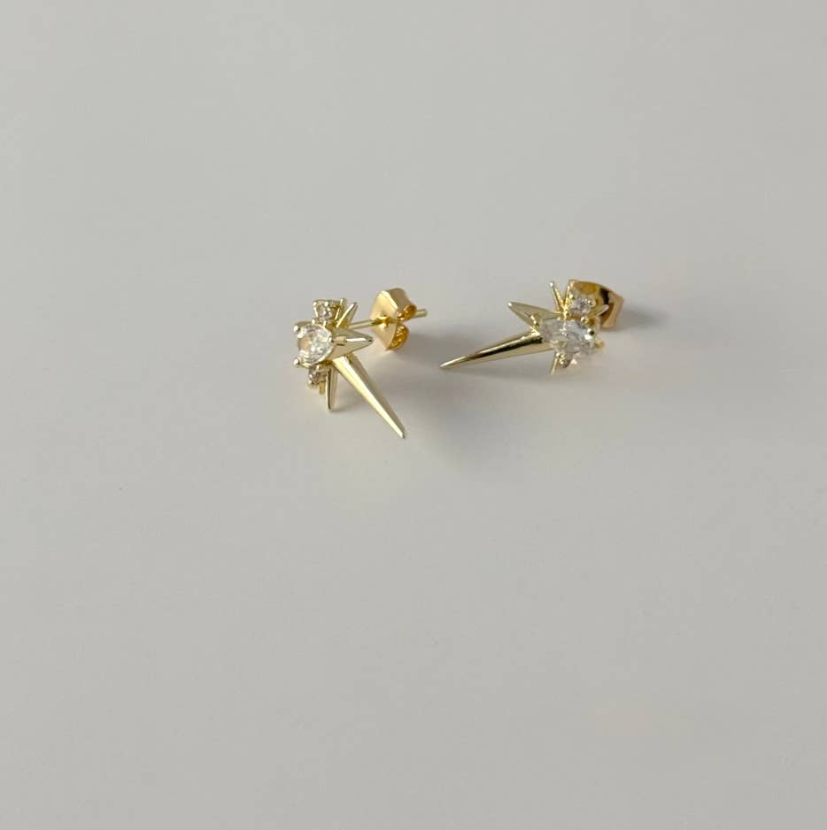 Armor Spiked Stud Earrings