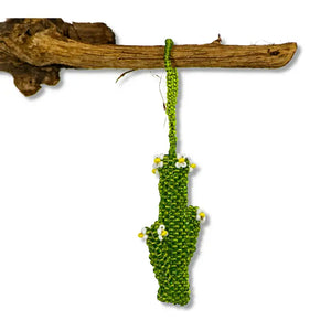 Cactus Seed Bead Ornament(Green) - Guatemala