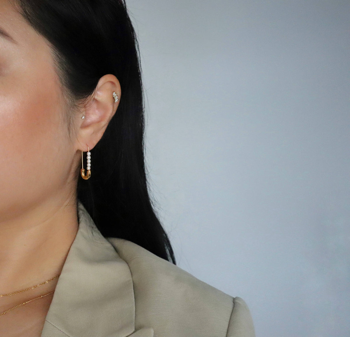 Safety Pin Earrings