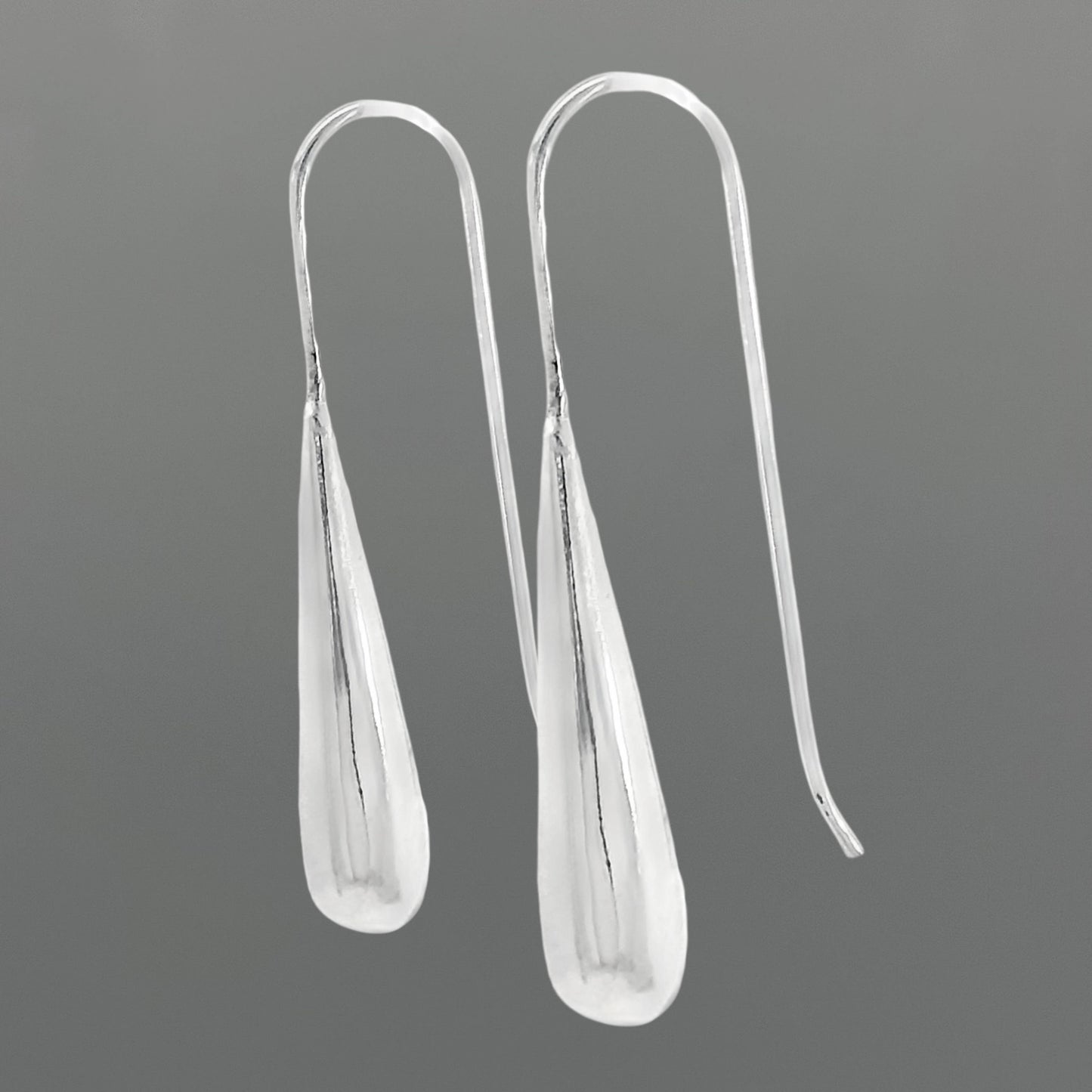 Silver Lightweight Long Drop Earrings