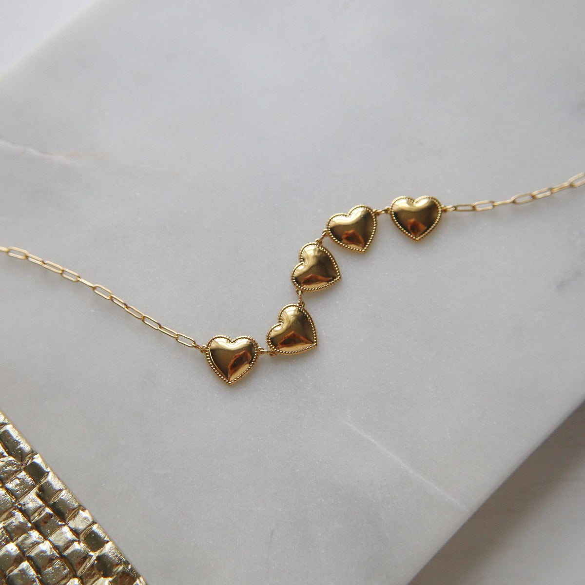 Hearts of Gold Necklace