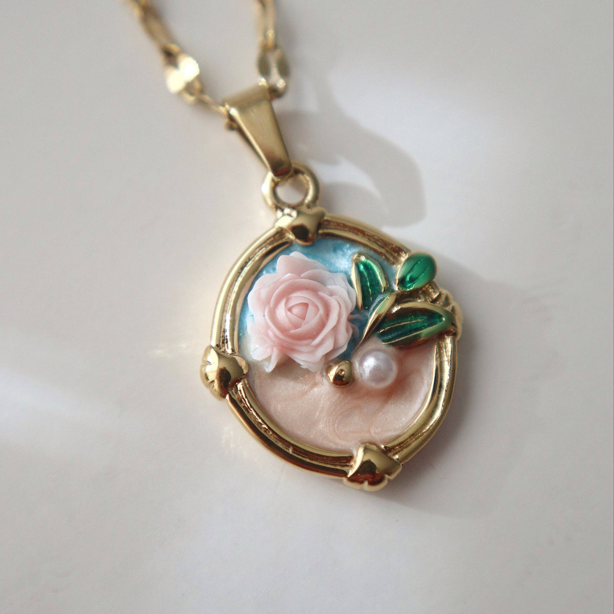 Rose Bloom Necklace | Pendant Necklace