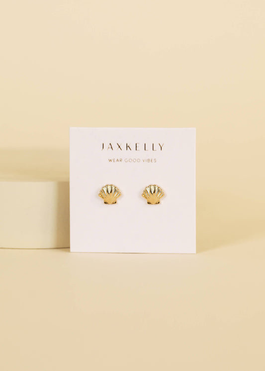 Seashell - Gold Earring