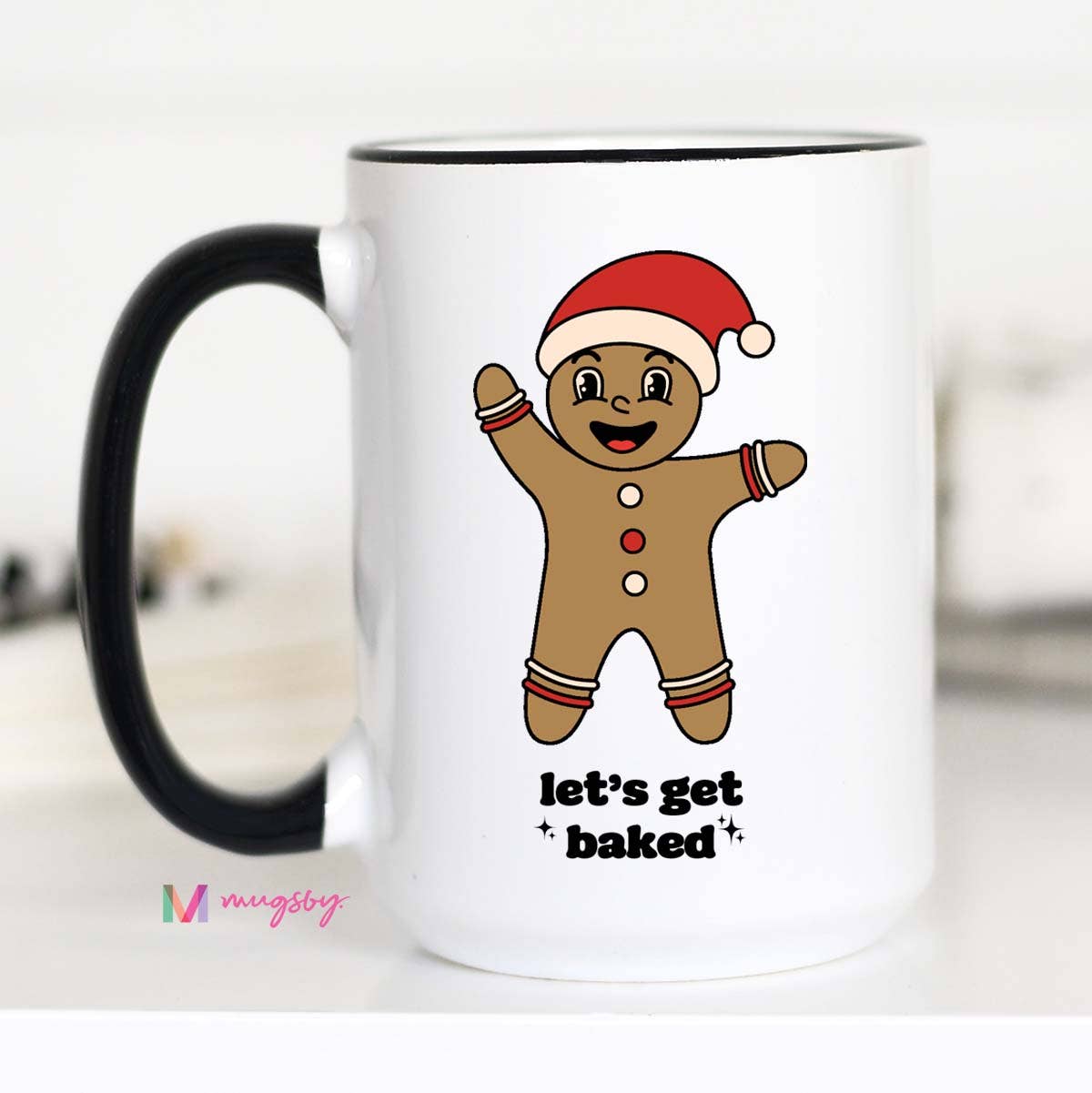 Christmas Funny Let's Get Baked Funny Travel Cup