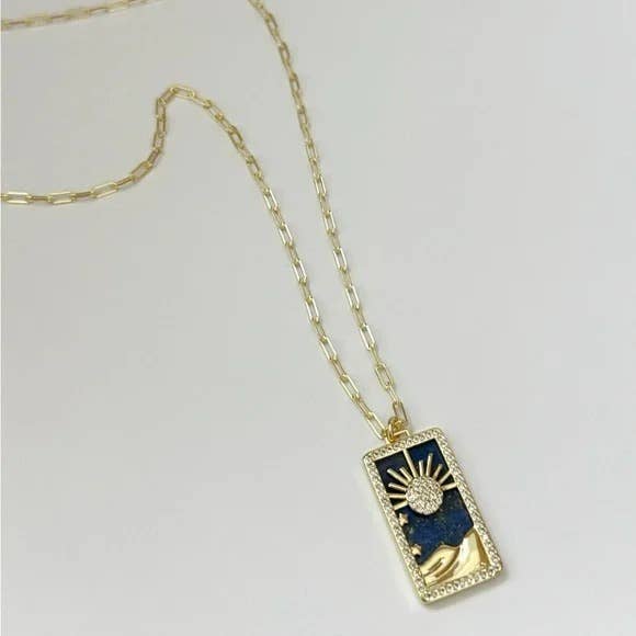 Sun Medallion Tarot Necklace