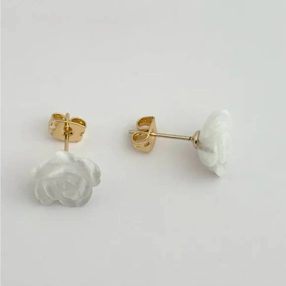Mother Rose Stud Earrings