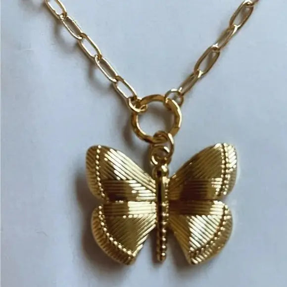 Honey Butterfly Necklace
