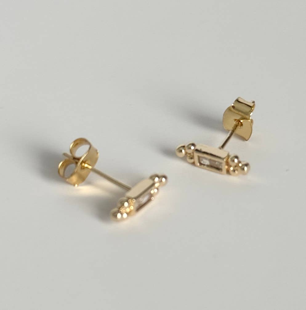 Somewhere Golden Stud Earrings