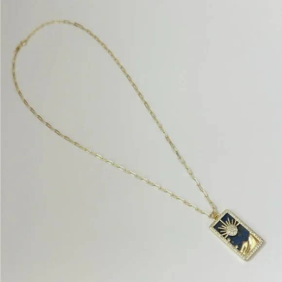 Sun Medallion Tarot Necklace