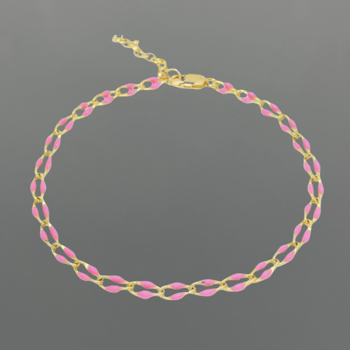 Dainty Enamel Dapped Chain Anklet