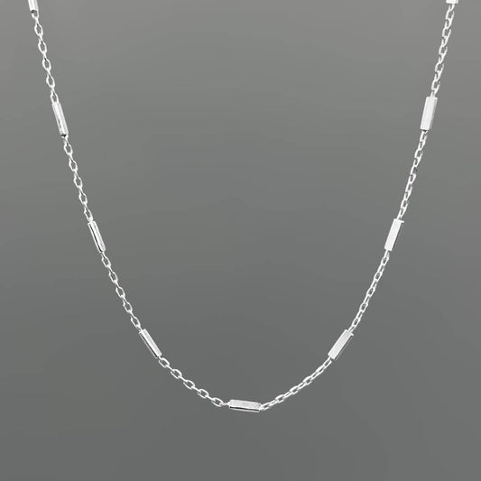 Dainty Bar Link Necklace