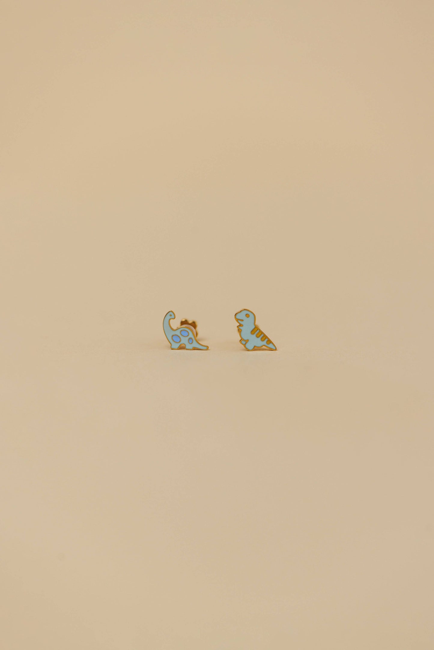 Dinosaur Enamel Flat Back Kids Earrings
