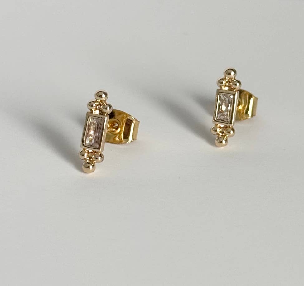 Somewhere Golden Stud Earrings