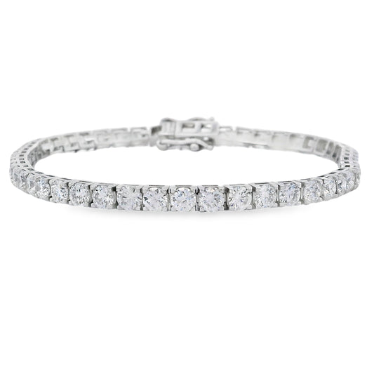 Lab Grown Diamond Tennis Bracelet Sterling Silver