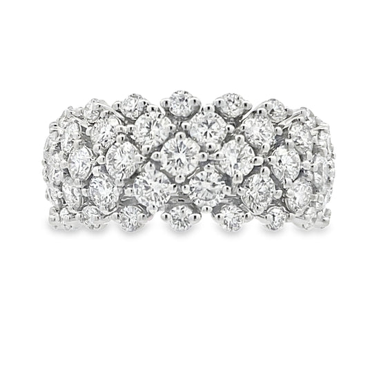 Lab Grown Diamond Fashion band rings 14KT White Gold