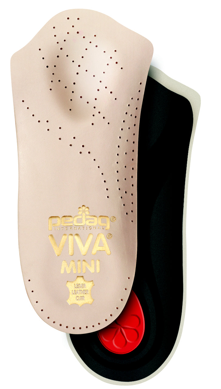 Viva Mini - Slim 3/4 Cowhide Orthotic Insole for Tight Shoes